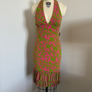 MILLY - NWT Summer Print Halter Dress size S